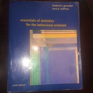 Essentials of Statistics for the Behavioral Sciences- 6th edition (TEXTBOOK)